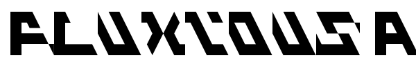Fluxious Advance font preview